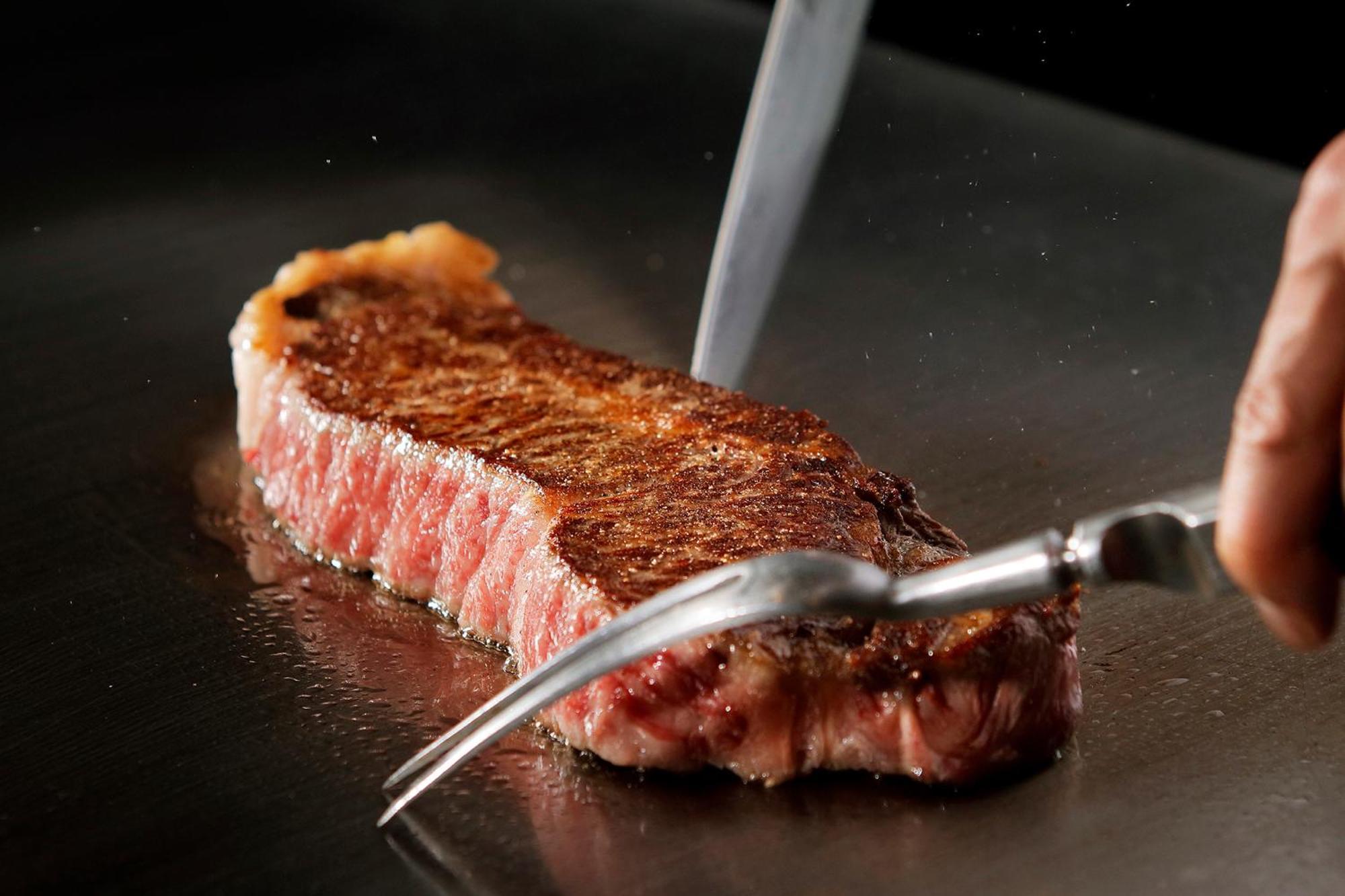 Premier Hotel Nakajima Park Sapporo Eksteriør billede A steak being seared